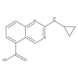 2-(Cyclopropylamino)quinazoline-5-carboxylic acid结构式