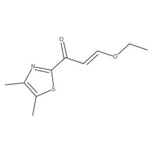 1-(Dimethyl-1,3-thiazol-2-yl)-3-ethoxyprop-2-en-1-one结构式