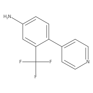 4-(Pyridin-4-yl)-3-(trifluoromethyl)benzenamine结构式