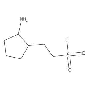 2-(2-Aminocyclopentyl)ethane-1-sulfonyl fluoride结构式