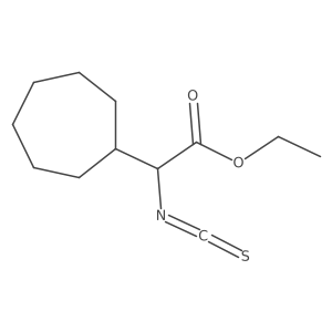 Ethyl 2-cycloheptyl-2-isothiocyanatoacetate结构式