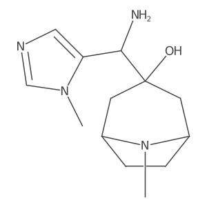 3-[amino(1-methyl-1H-imidazol-5-yl)methyl]-8-methyl-8-azabicyclo[3.2.1]octan-3-ol Structure