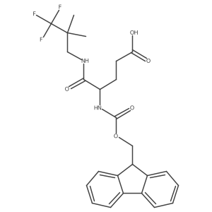 4-({[(9H-fluoren-9-yl)methoxy]carbonyl}amino)-4-[(3,3,3-trifluoro-2,2-dimethylpropyl)carbamoyl]butanoic acid Structure