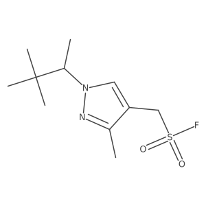 [1-(3,3-dimethylbutan-2-yl)-3-methyl-1H-pyrazol-4-yl]methanesulfonyl fluoride Structure