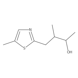 3-Methyl-4-(5-methyl-1,3-thiazol-2-yl)butan-2-ol结构式