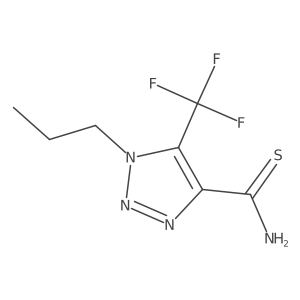 1-propyl-5-(trifluoromethyl)-1H-1,2,3-triazole-4-carbothioamide Structure