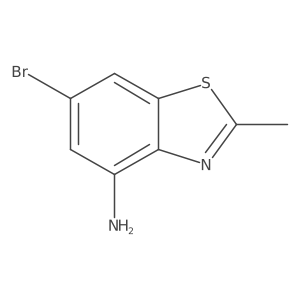 6-Bromo-2-methyl-1,3-benzothiazol-4-amine Structure