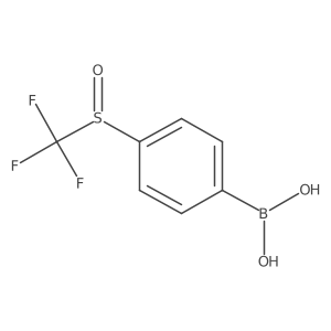 (4-((Trifluoromethyl)sulfinyl)phenyl)boronic acid Structure