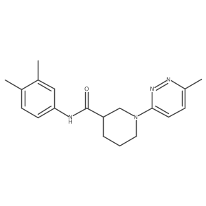 N-(3,4-dimethylphenyl)-1-(6-methylpyridazin-3-yl)piperidine-3-carboxamide Structure