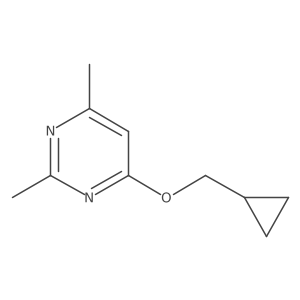 4-(Cyclopropylmethoxy)-2,6-dimethylpyrimidine结构式