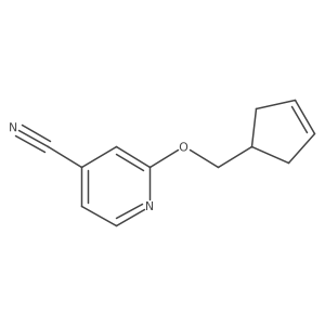 2-[(Cyclopent-3-en-1-yl)methoxy]pyridine-4-carbonitrile Structure