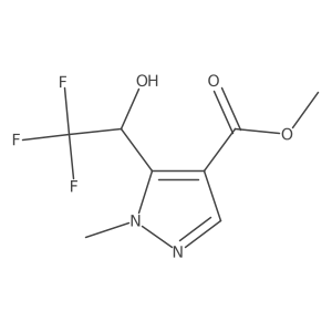 methyl 1-methyl-5-[(1S)-2,2,2-trifluoro-1-hydroxyethyl]-1H-pyrazole-4-carboxylate Structure