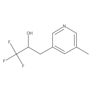 1,1,1-Trifluoro-3-(5-methylpyridin-3-yl)propan-2-ol Structure