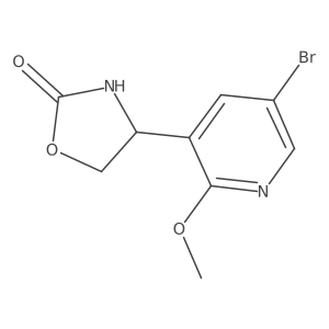 4-(5-Bromo-2-methoxypyridin-3-yl)-1,3-oxazolidin-2-one Structure