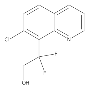 2-(7-chloro-8-quinolyl)-2,2-difluoro-ethanol结构式