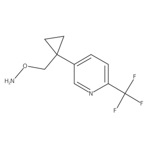O-({1-[6-(trifluoromethyl)pyridin-3-yl]cyclopropyl}methyl)hydroxylamine Structure