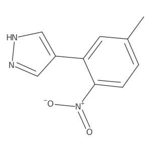 4-(5-methyl-2-nitrophenyl)-1H-pyrazole Structure