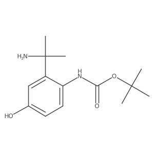tert-butyl N-[2-(2-aminopropan-2-yl)-4-hydroxyphenyl]carbamate Structure