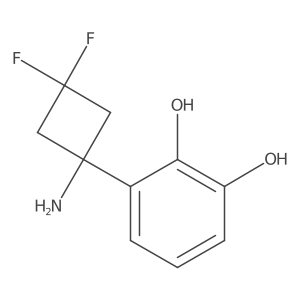 3-(1-Amino-3,3-difluorocyclobutyl)benzene-1,2-diol结构式
