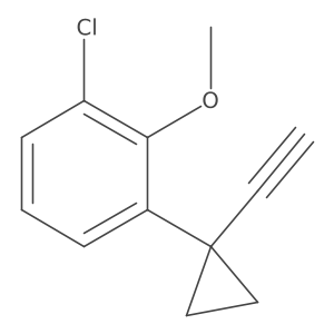 1-Chloro-3-(1-ethynylcyclopropyl)-2-methoxybenzene Structure