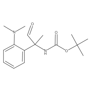 tert-butyl N-{2-[2-(dimethylamino)phenyl]-1-oxopropan-2-yl}carbamate结构式