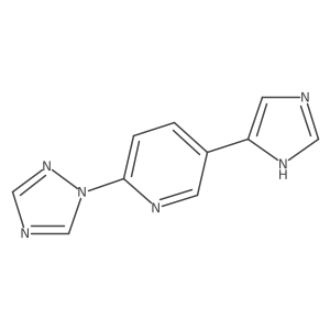 5-(1H-imidazol-4-yl)-2-(1H-1,2,4-triazol-1-yl)pyridine Structure