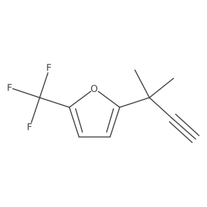 2-(2-Methylbut-3-yn-2-yl)-5-(trifluoromethyl)furan结构式