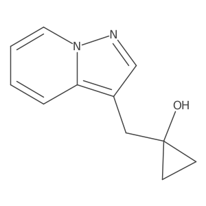 1-({Pyrazolo[1,5-a]pyridin-3-yl}methyl)cyclopropan-1-ol Structure