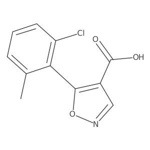 5-(2-Chloro-6-methylphenyl)-1,2-oxazole-4-carboxylic acid Structure