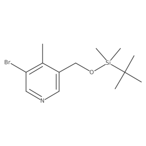 3-Bromo-5-(((tert-butyldimethylsilyl)oxy)methyl)-4-methylpyridine Structure