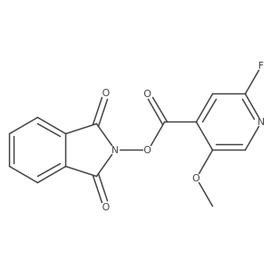 1,3-dioxo-2,3-dihydro-1H-isoindol-2-yl 2-fluoro-5-methoxypyridine-4-carboxylate Structure