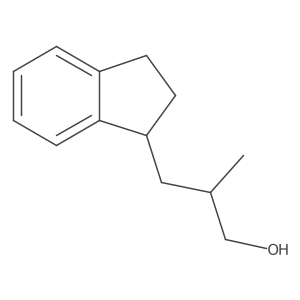 3-(2,3-dihydro-1H-inden-1-yl)-2-methylpropan-1-ol结构式