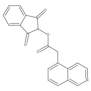 1,3-dioxo-2,3-dihydro-1H-isoindol-2-yl 2-(isoquinolin-5-yl)acetate结构式