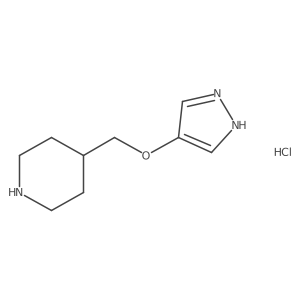4-(1H-Pyrazol-4-yloxymethyl)-piperidine hydrochloride Structure