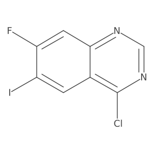 4-Chloro-6-iodo-7-fluoroquinazoline Structure
