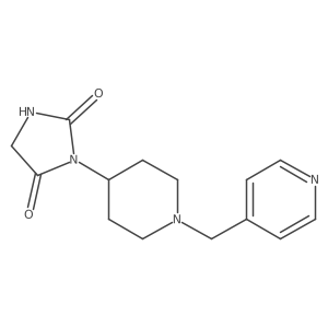 3-(1-(Pyridin-4-ylmethyl)piperidin-4-yl)imidazolidine-2,4-dione结构式