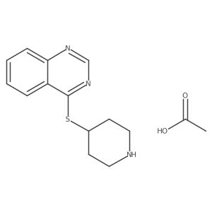 4-(Piperidin-4-ylthio)quinazoline acetate结构式