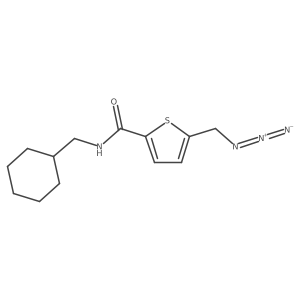 5-(azidomethyl)-N-(cyclohexylmethyl)thiophene-2-carboxamide结构式