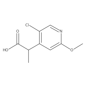 (R)-2-(5-Chloro-2-methoxypyridin-4-yl)propanoic acid结构式
