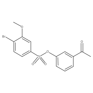 3-Acetylphenyl 4-bromo-3-methoxybenzene-1-sulfonate Structure