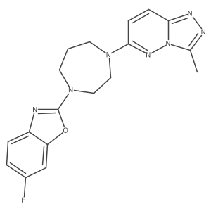 6-Fluoro-2-(4-{3-methyl-[1,2,4]triazolo[4,3-b]pyridazin-6-yl}-1,4-diazepan-1-yl)-1,3-benzoxazole Structure