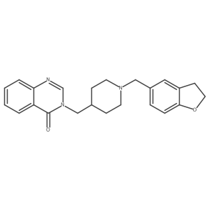 3-({1-[(2,3-Dihydro-1-benzofuran-5-yl)methyl]piperidin-4-yl}methyl)-3,4-dihydroquinazolin-4-one结构式