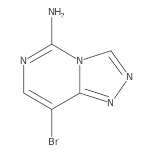 8-Bromo-[1,2,4]triazolo[4,3-c]pyrimidin-5-amine结构式