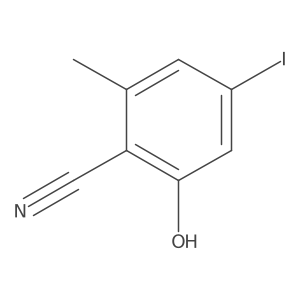 2-Hydroxy-4-iodo-6-methylbenzonitrile结构式