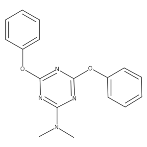 N,N-dimethyl-4,6-diphenoxy-1,3,5-triazin-2-amine Structure