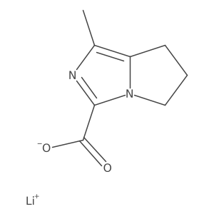 Lithium;1-methyl-6,7-dihydro-5H-pyrrolo[1,2-c]imidazole-3-carboxylate结构式