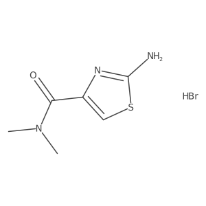 2-Amino-N,N-dimethyl-1,3-thiazole-4-carboxamide;hydrobromide结构式
