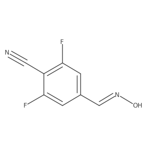 2,6-Difluoro-4-(hydroxyiminomethyl)benzonitrile Structure