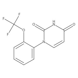 1-[2-(Trifluoromethoxy)phenyl]-1,2,3,4-tetrahydropyrimidine-2,4-dione结构式