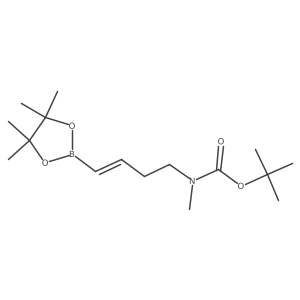 tert-butyl N-methyl-N-[(E)-4-(4,4,5,5-tetramethyl-1,3,2-dioxaborolan-2-yl)but-3-enyl]carbamate Structure